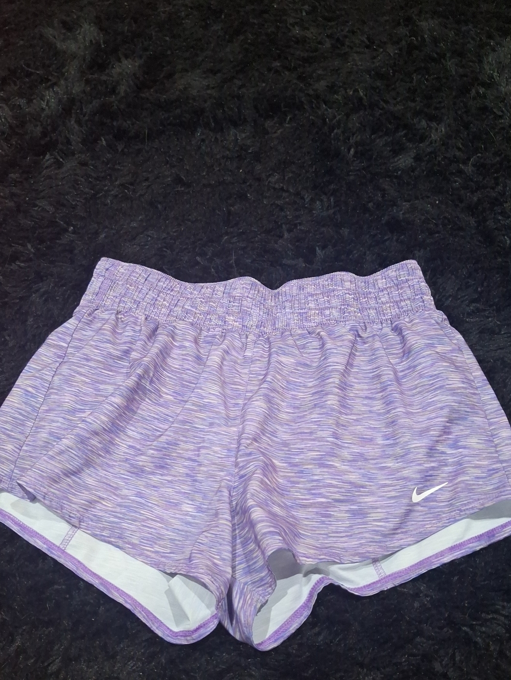 Nike Women’s Heathered Lavender Athletic Shorts